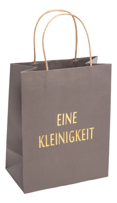 Papiertasche "Eine Kleinigkeit" Pflanztasche Wasserdicht Geschenk Tüte Geburtstag Weihnachten Hochzeit Deko