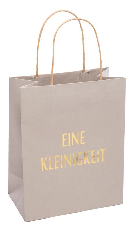Papiertasche "Eine Kleinigkeit" Pflanztasche Wasserdicht Geschenk Tüte Geburtstag Weihnachten Hochzeit Deko