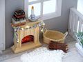 Miniatur Tannengirlande mit LED Lichterkette 30cm Feengärten Feenhäuser Wichteltür 2