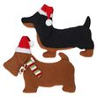 Kissen Dackel Schnauzer Sofakissen Hund Weihnachten Braun Schwarz Deko 1