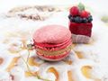 Bunt Rot Christbaumschmuck Macaron Verschiedene Farben Weihnachten 5cm Ø 3