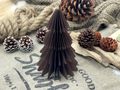 Bunt Weihnachtsbaum Papierbaum Dunkelbraun Tannenbaum Weihnachtsdeko Deko 14,5cm Klein 3