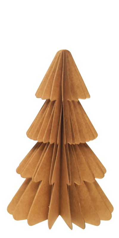 Weihnachtsbaum Papierbaum Hellbraun Tannenbaum Weihnachtsdeko Deko 14,5cm Klein