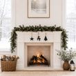 Hängedeko Holz Schwarz Hirsch Tannenbaum Stern Weihnachten 3 Stück 4