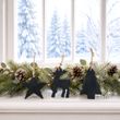 Hängedeko Set Schwarz Holz - Deko zum Aufhängen  3