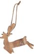 Hängedeko Weihnachten Hirsch Holz Natur Christbaumschmuck 5 Stück 4