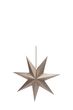 Papierstern Gold Weihnachten Deko Anhänger Stern 45cm Creme 4