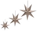 Papierstern Gold Creme Weihnachten Deko Anhänger Stern 45cm oder 60cm oder 75cm 1