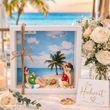 Geldgeschenk Box zwei Frauen Strand Urlaub Hochzeit Geburtstag Gutschein Reise 3