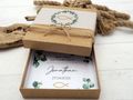 Geldgeschenk Verpackung Personalisiertes Geschenk Box Kommunion Konfirmation Kraft Fisch Eukalyptus 6