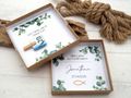 Geldgeschenk Verpackung Personalisiertes Geschenk Box Kommunion Konfirmation Kraft Fisch Eukalyptus 4