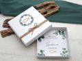 Geldgeschenk Verpackung Personalisiertes Geschenk Box Kommunion Konfirmation Weiß Fisch Eukalyptus 4