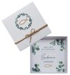 Geldgeschenk Verpackung Personalisiertes Geschenk Box Kommunion Konfirmation Weiß Fisch Eukalyptus 1