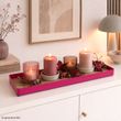 Pink Tablett als Tischdeko, Sideboard, Fensterbank Deko oder als Aufbewahrungstablett 3