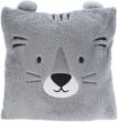 Kissen Tiere Grau Kuschelkissen Kinderzimmer Deko 40x40cm 2