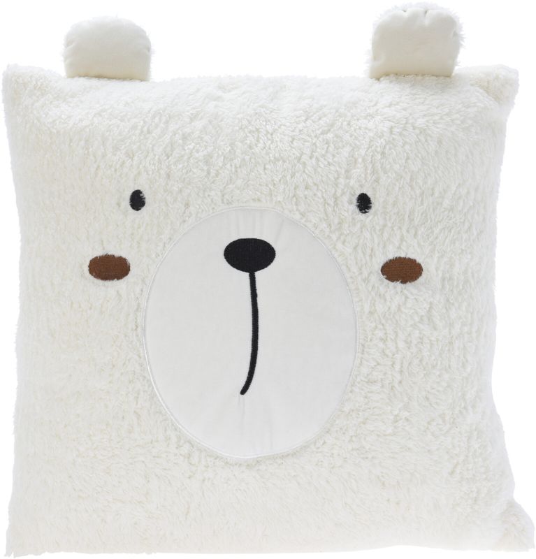 Kissen Tiere Weiß Kuschelkissen Kinderzimmer Deko 40x40cm