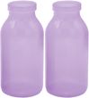 2 Vasen Tischdekoration Flaschen Blumenvase Lila Flieder Deko Hochzeit Geburtstag Party 1