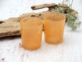 2Teelichthalter Teelichtgläser Orange Tischdeko Deko Herbst Geburtstag Party 2 Stück 5