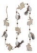 Ostergirlande Girlande Deko Oster Hasen Federn Eiern Creme Natur 115cm 1