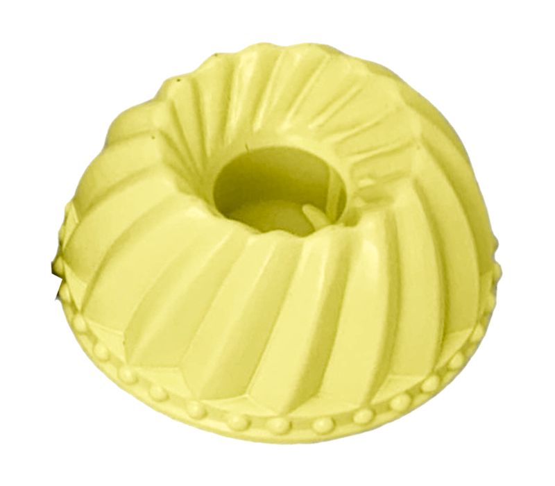 Muffin Kerzenhalter Stabkerzenhalter Kuchen Gugelhupf Törtchen Gelb 8,5x8,5x4cm