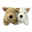 Türstopper Hund Wollweiß Braun Türhalter Deko Polyester 13x27x17cm 1