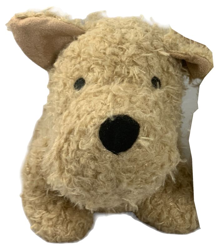 Türstopper Hund Braun Türhalter Deko Polyester 13x27x17cm