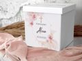 Briefbox Blumenmuster Boho Stil Rosa Hochzeit Kommunion Konfirmation Geburtstag Personalisiert Kartenbox 2