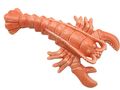 Hummer Deko Figur Steingut Korallenfarbe Maritime Tischdeko Sommer 13,5x11x4cm 1
