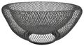 Metallkorb Schwarz Rund Korb Aufbewahrungskorb Metall Obstkorb Deko 25 x 10 cm 1