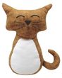 Türstopper Katze Braun Schwerer Türpuffer Stoff Sandfüllung Türdämpfer 24cm 1