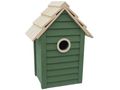 Vogelhaus Holz Grün Nistkasten Garten Balkon Deko Nisthilfe Brutkasten Nistplatz 25cm H 1