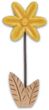 Deko Blume Aufsteller Gelb Sternförmig Holz Tischdeko Frühling Sommer 23cm 3