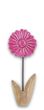 Deko Blume Aufsteller Pink Rund Holz Tischdeko Frühling Sommer 20cm 5