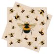 Servietten Hummel Recycled Natur Frühling Deko Tischdeko 33 x 33 cm 20 Stück 1