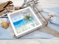 Hochzeit Geschenk Verpackung Kartonage Personalisiert mit Strandmotiv und Schriftzug  „Mr & Mrs“ 6