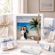 Geschenk Hochzeit Strandhochzeit Personalisiert mit NAME und DATUM  3