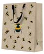 Geschenktasche Tüte Hummel Gold Flügel Frühling Sommer 25cm Hoch Groß 1