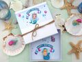 Geschenk für Kindergeburtstag – liebevoll dekoriert mit Meerjungfrau, Luftballons & Happy Birthday Banderole 5