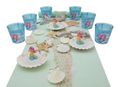 Tischdeko Personalisiert Kindergeburtstag Meerjungfrau Mint Blau Mädchen Unterwasserwelt Geburtstagsparty SET 1