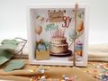 Geschenk Verpackung Happy Birthday -  ideal für stilvolle Geld- oder Gutschein-Geschenke  2