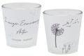 Windlicht Votiv Banderole Pusteblume Anteilnahme Trauer Tischdeko PERSONALISIERT 7,5cm H 1