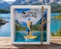 Geldgeschenk Verpackung aus Kartonage für Stand Up Paddler Mann SUP Gutscheinidee 2