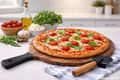 Pizzabrett Schneidebrett Servierbrett Holzbrett Pizzateller für Pizza  2