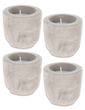 Citronella Kerzen Zementtopf Betonoptik Duftkerze Outdoor Anti-Mücken Kerze 6 Ø 6cm H 4er Set 1