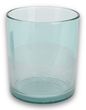 Windlicht Glas Türkis Blau Teelichhalter Sommer Strandhochzeit Maritim Tischdeko Deko Ø 8,5cm 10cm H 5