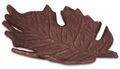 Blatt Herbstblatt Herbstschale Deko Schale in Blattform aus Metall in Rostbraun Tischdeko Herbst   6