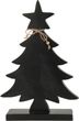 Weihnachtsbaum Tannenbaum auf Fuß mit Stern Schwarz Holz Weihnachten Deko 31cm 2