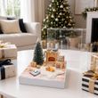 Geldgeschenk Verpackung Weihnachten mit LED & Miniatur Hund, Weihnachtsbaum 3