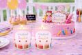 Personalisierte Windlichter aus Glas mit Buntstifte-Motiv Banderole in Rosa für Mädchen Einschulung Deko 3