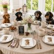 20 Servietten mit Motiv Dackel Hund als Tischdeko Dackel Club Jäger Geburtstag Kindergeburtstag 4